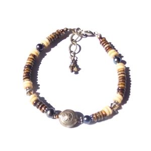 Boho Tribal Star Bracelet Beaded Festival Bangle